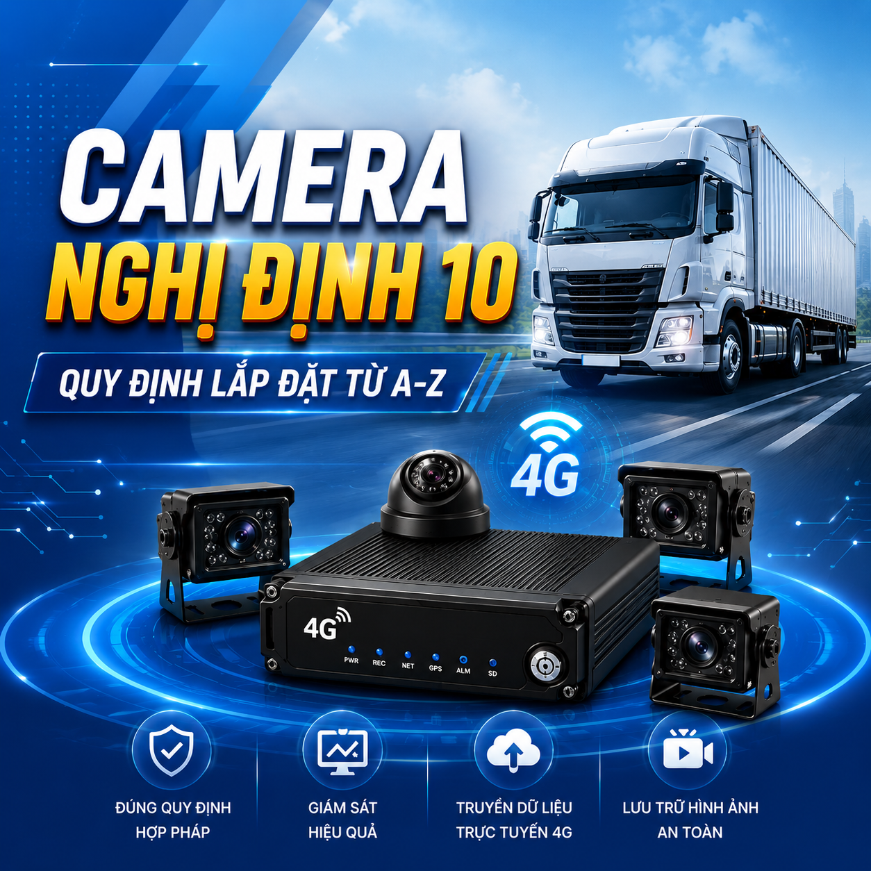 CAMERA NGHỊ ĐỊNH 10 LÀ GÌ? QUY ĐỊNH LẮP ĐẶT TỪ A-Z CHO XE KINH DOANH VẬN TẢI